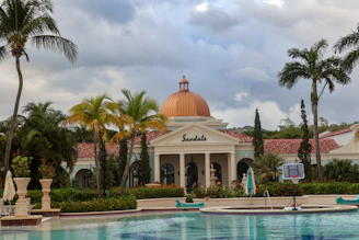 a large building with a dome on top of it