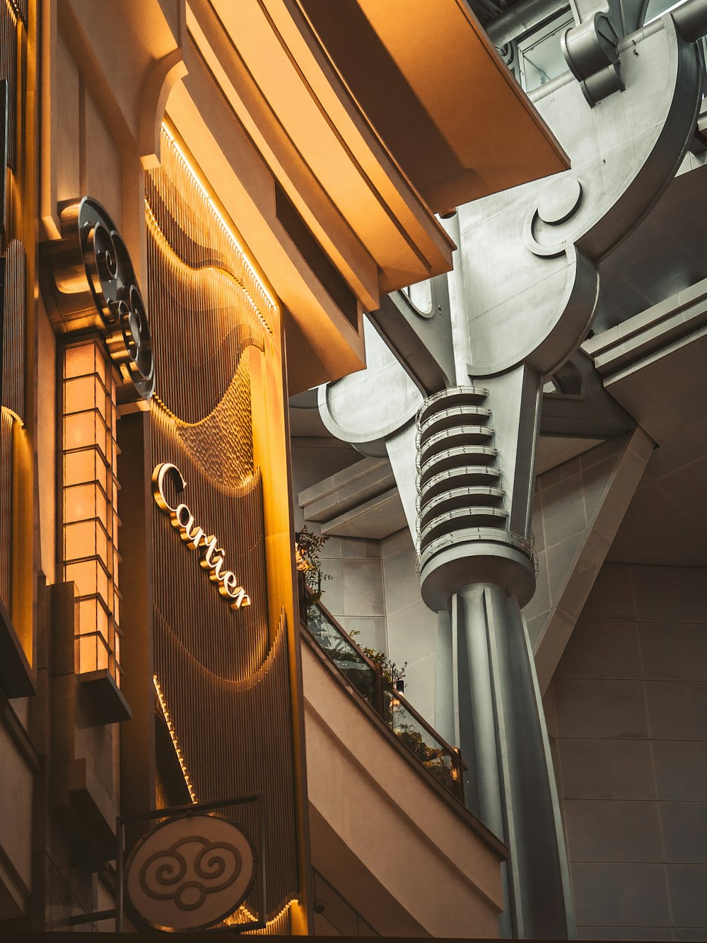 a close up of a sign on a building