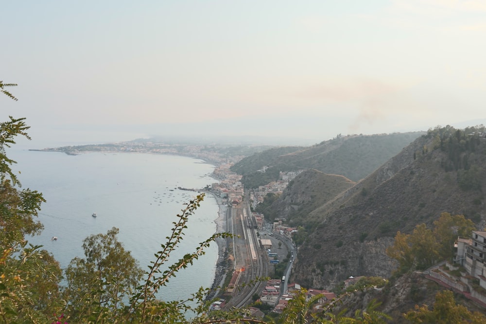 a view of a city and a body of water