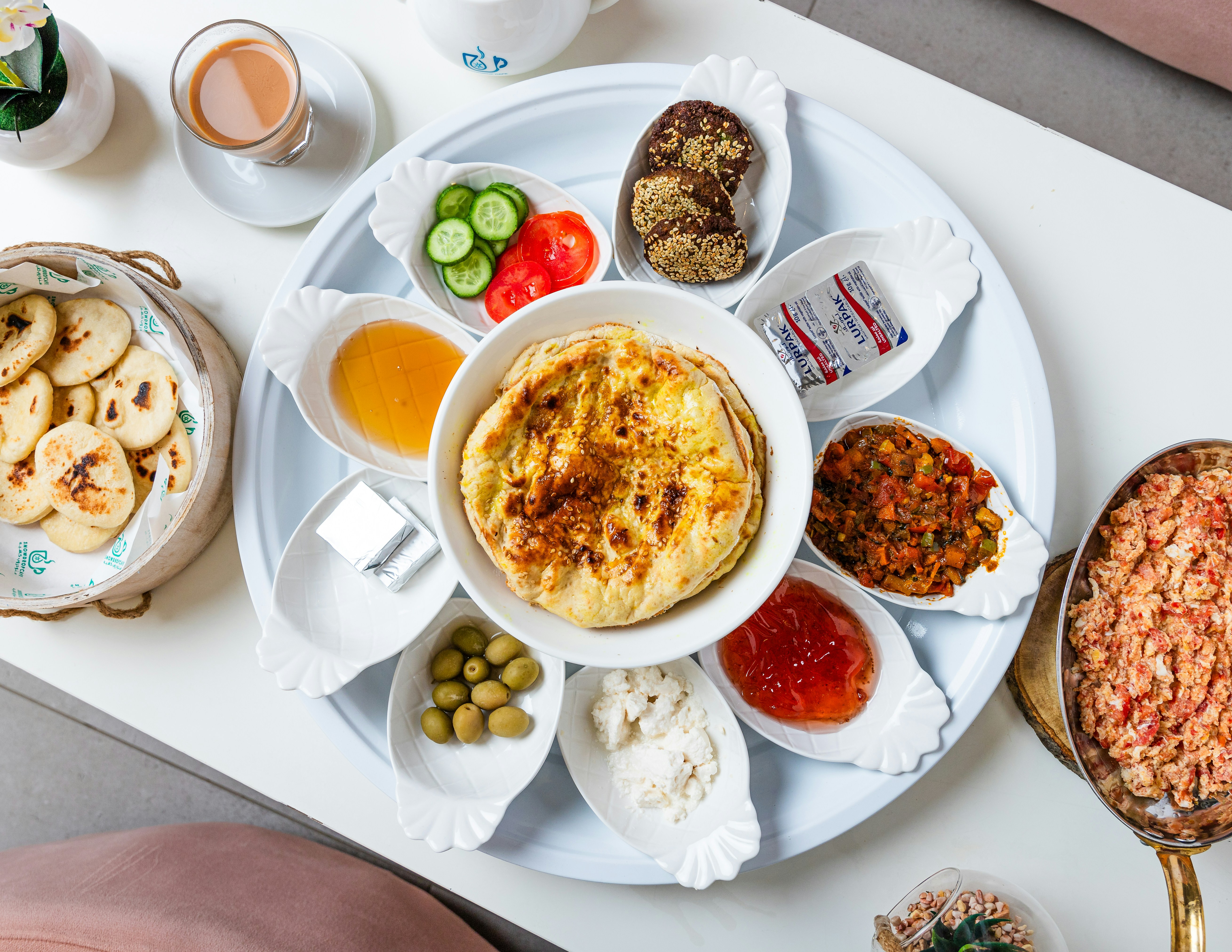 Turkish Breakfast Mezze Plate