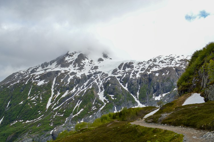 Vast Alaskan wilderness with mountains