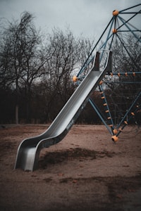 Metal playground slide