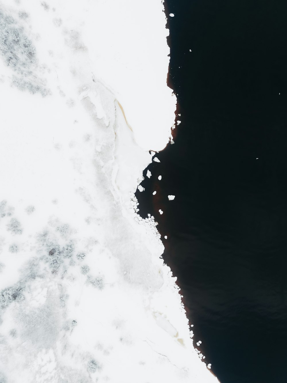 a black and white photo of a body of water