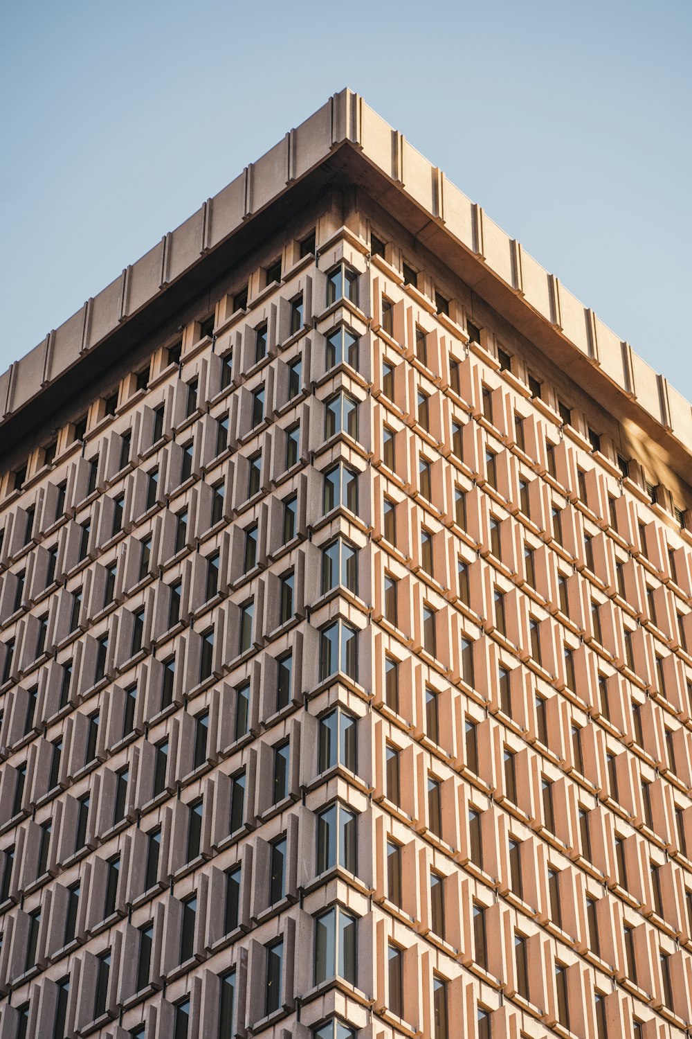 a very tall building with lots of windows