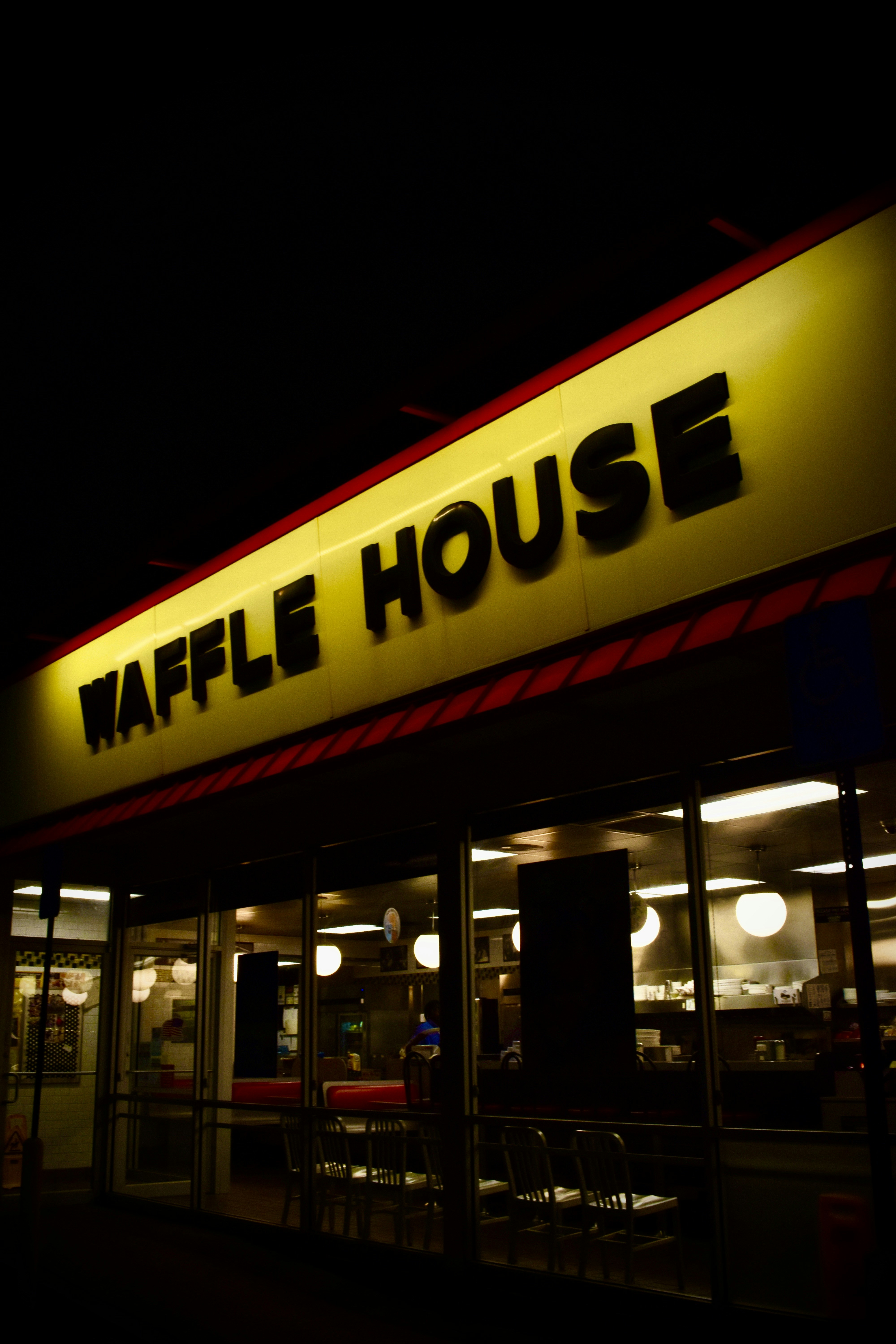 Waffle House Exterior - American Fast food diner outside