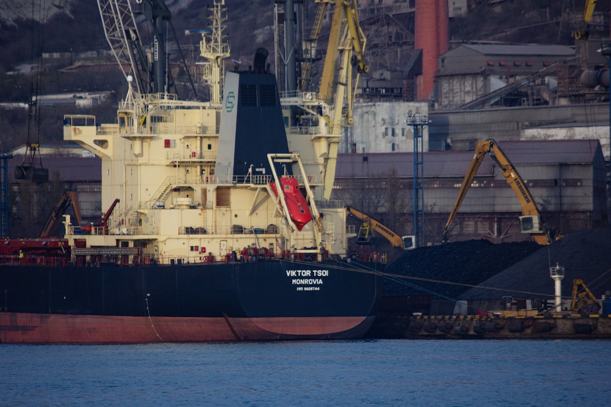 a large boat in a body of water