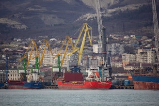 a large boat in a body of water
