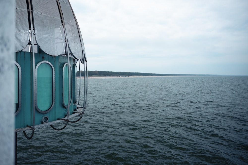 a view of a body of water from a boat