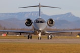 a large jetliner sitting on top of an airport runway
