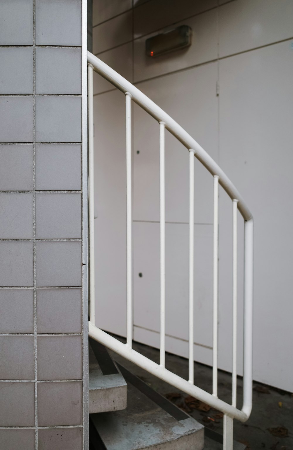 a set of stairs leading up to a building