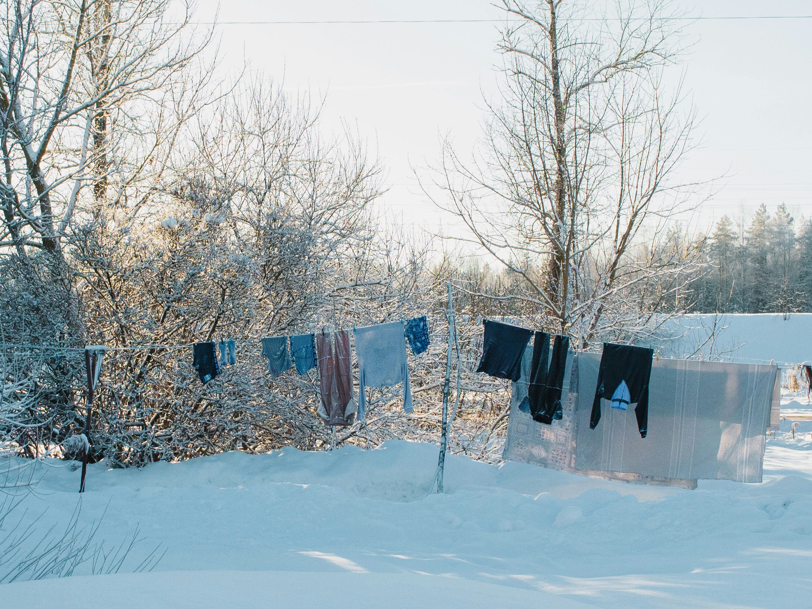 winter laundry
