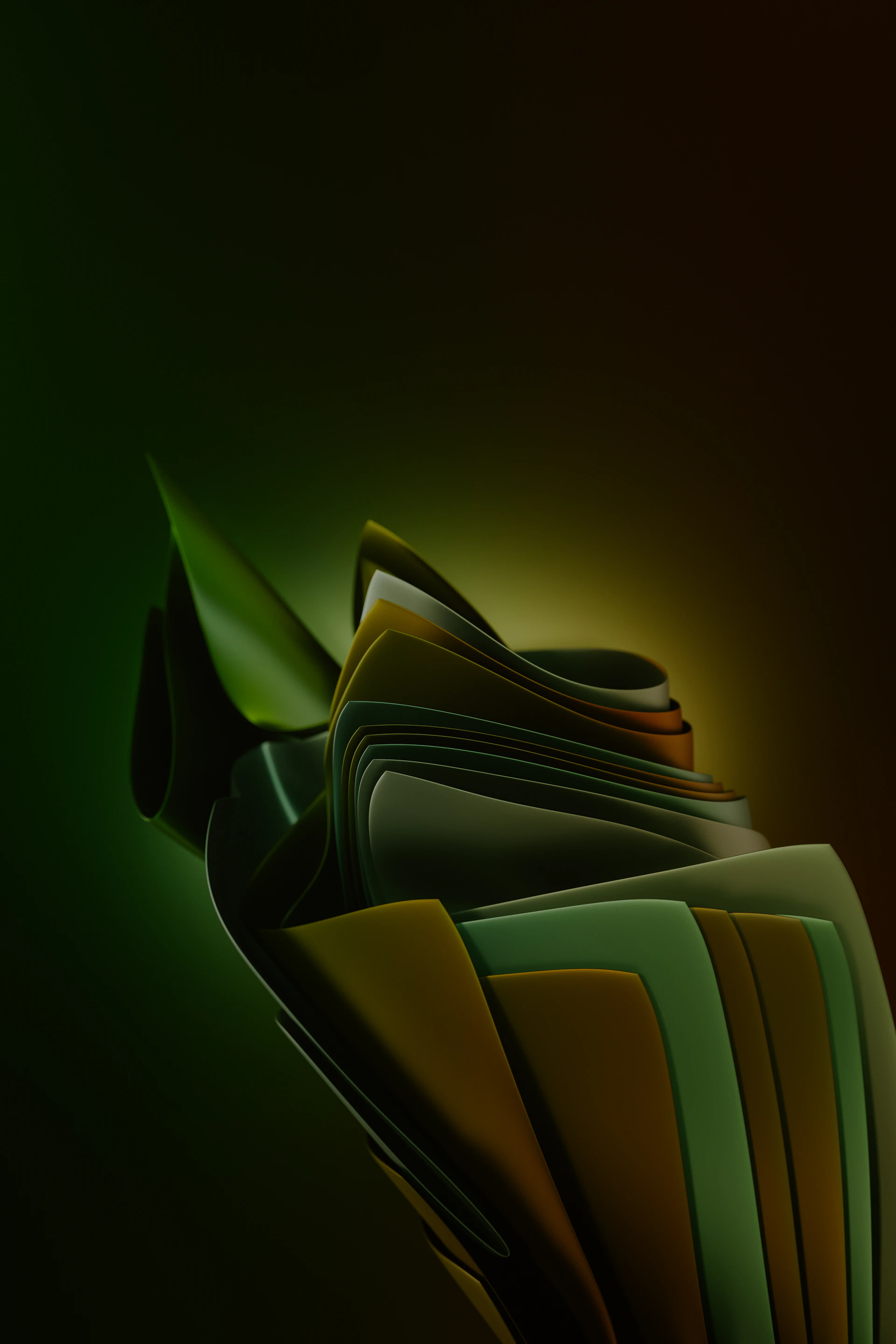 a close up of a stack of folders