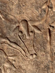 The Weeping Cow rock engraving at Tigharghart, near Djanet, Algeria