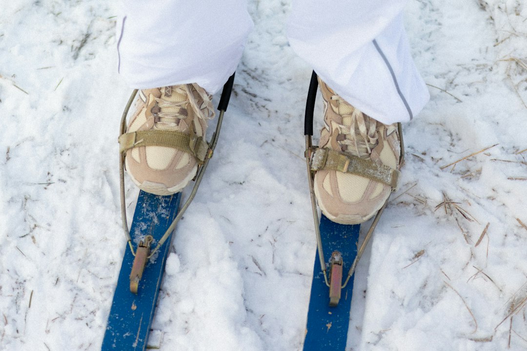 skis with bindings