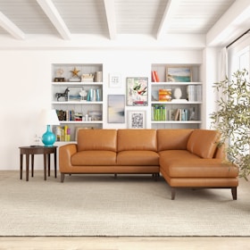 a living room with a couch and a coffee table