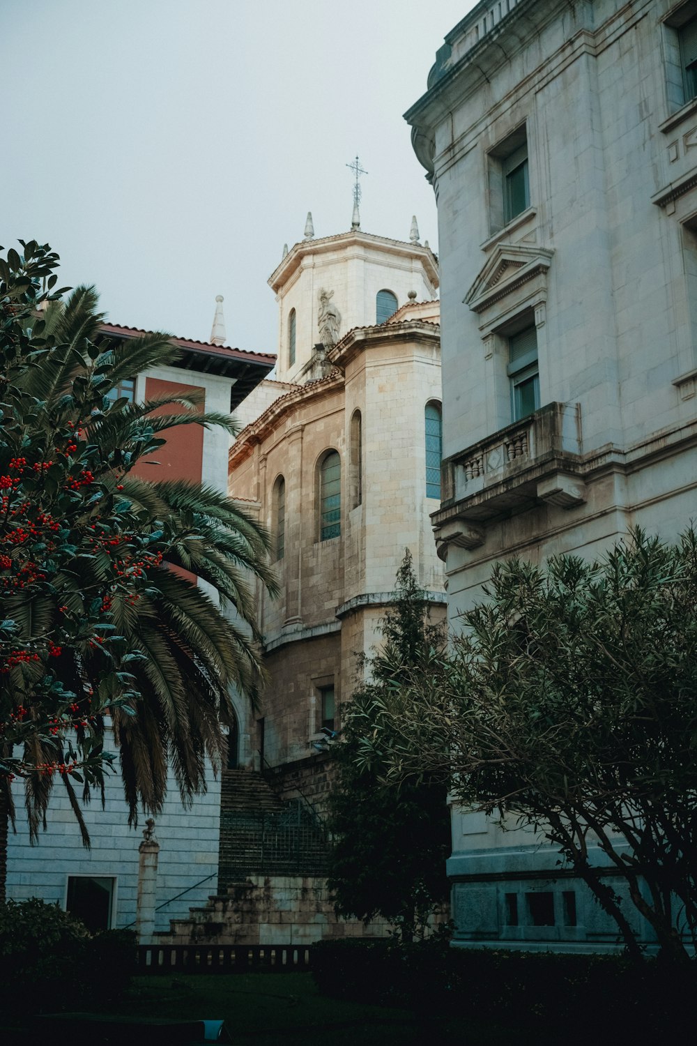 a tall building with a clock on the top of it