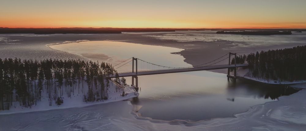 a bridge that is over a body of water