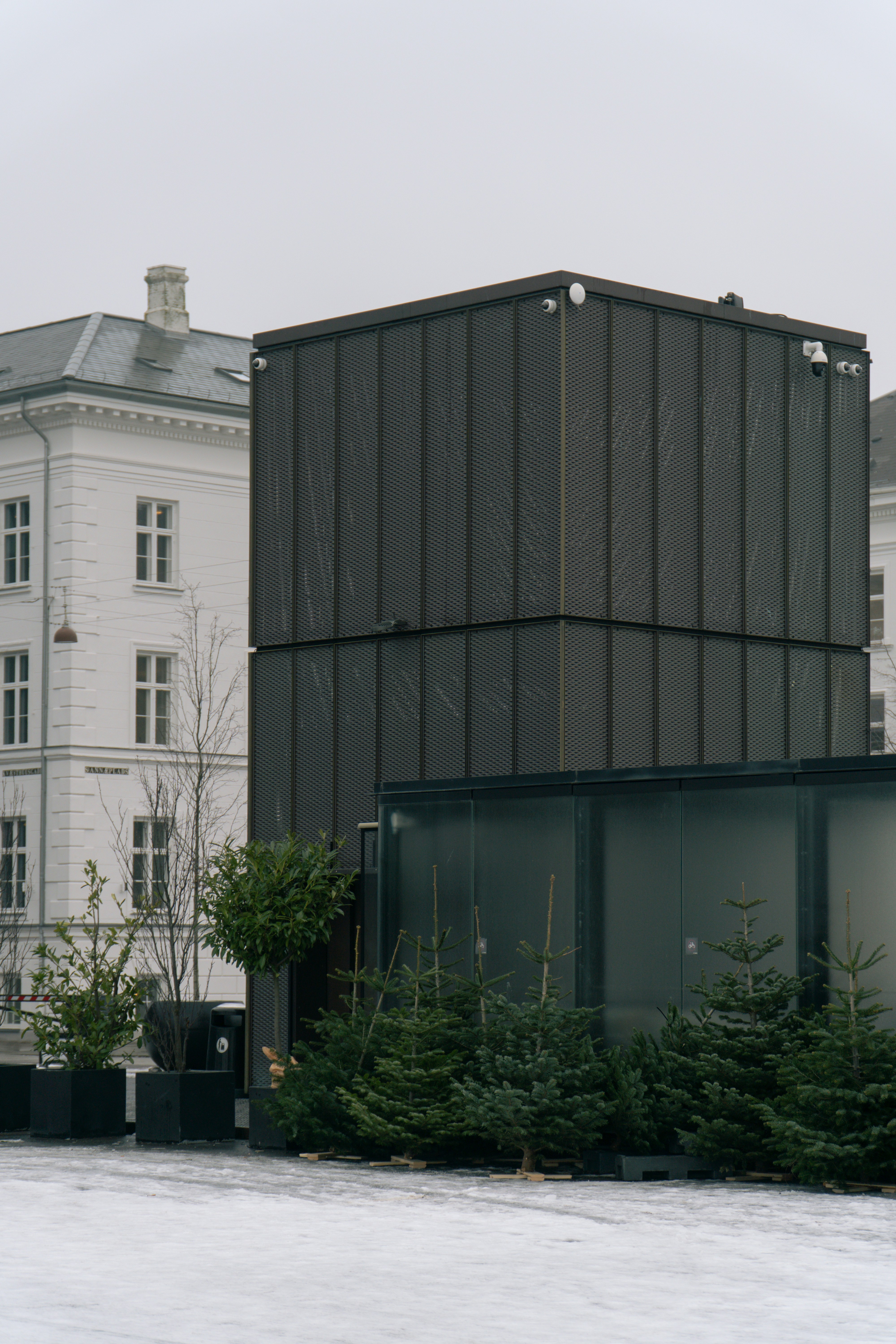 a building with a clock on the front of it