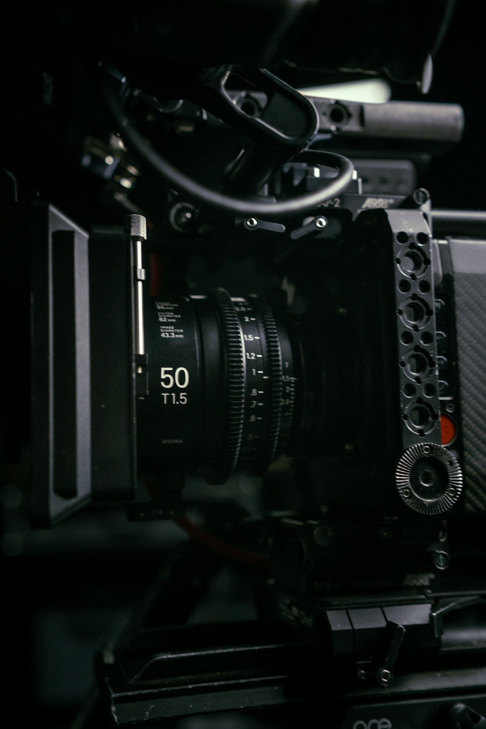 a close up of a camera on a tripod