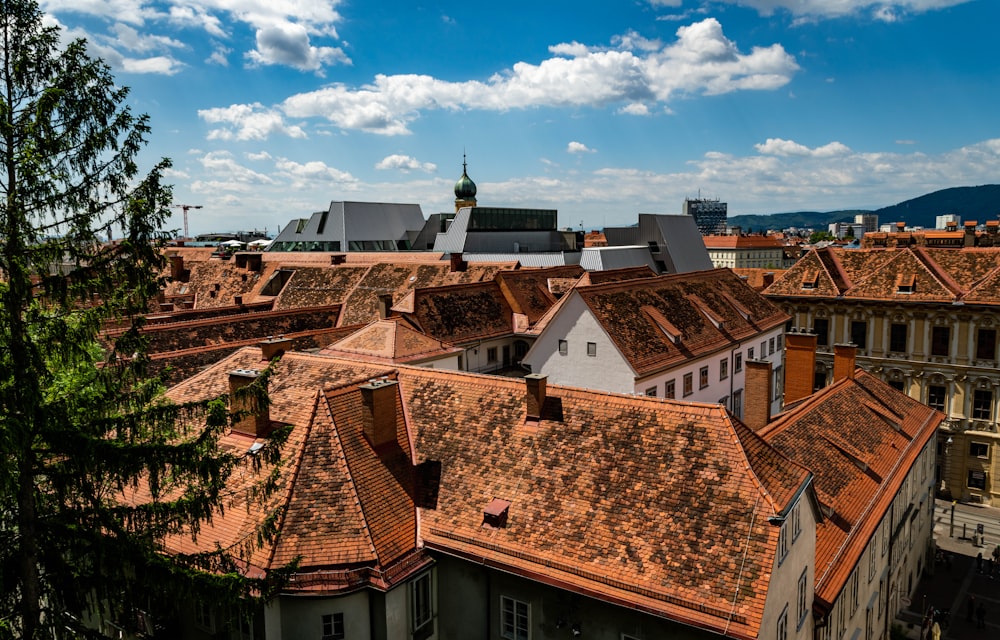 a view of a city from a high point of view