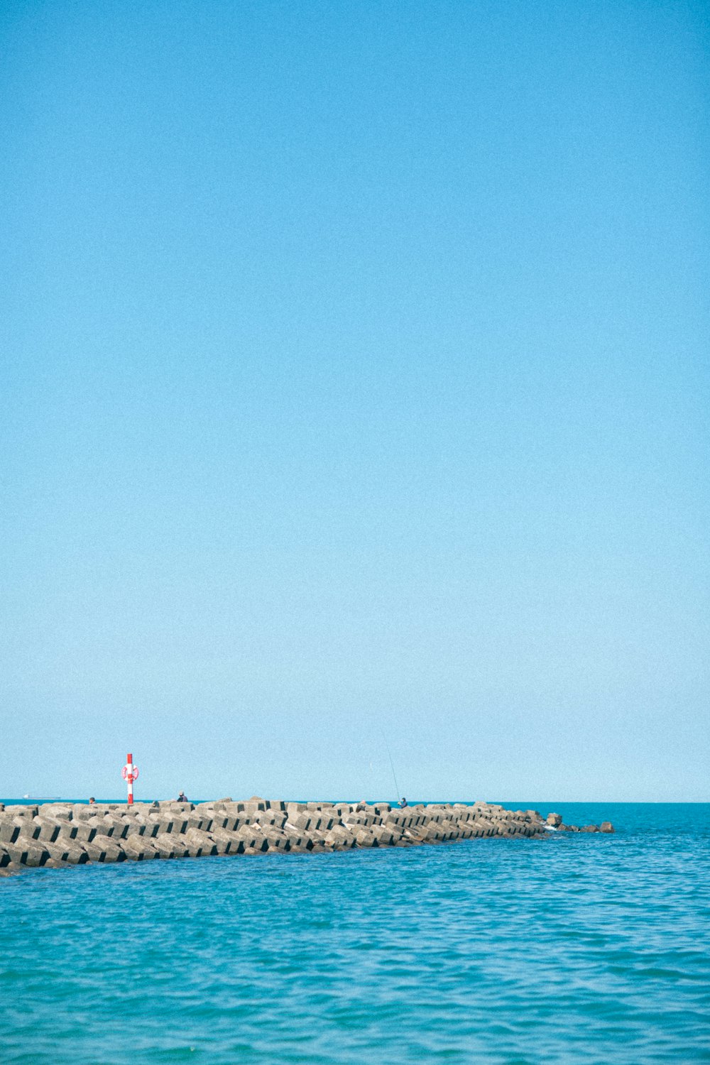 a person on a surfboard in the water