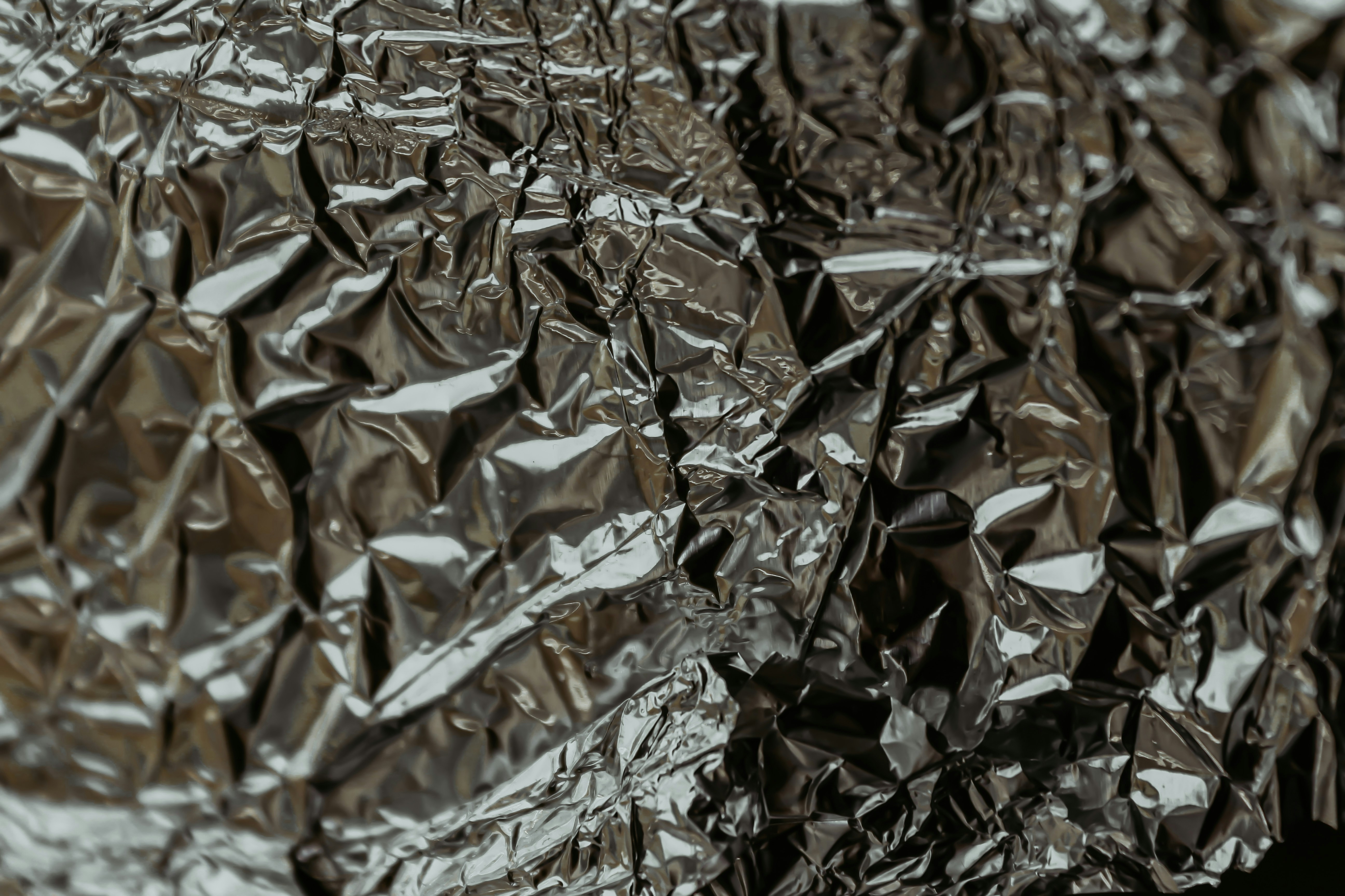 Crumpled Metal Foil Texture