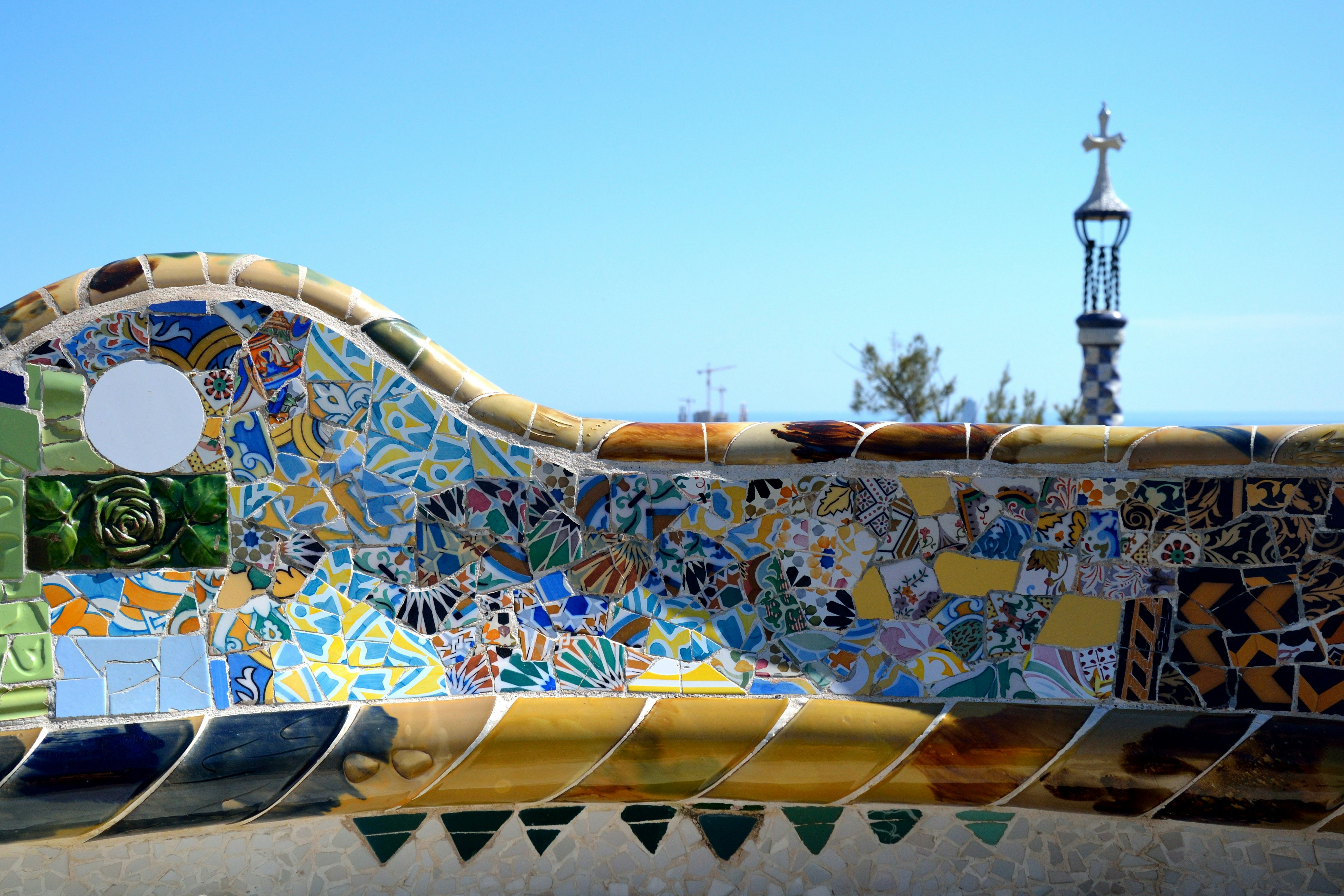 Family at Park Guell, Barcelona