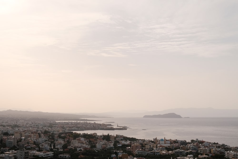 a view of a city and a body of water