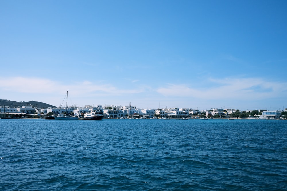 a body of water with a bunch of boats in it