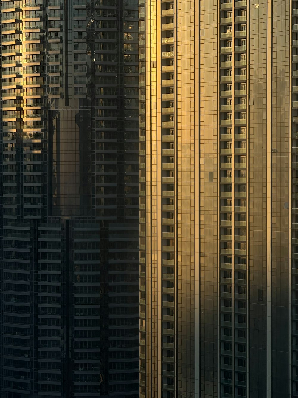 a large group of tall buildings in a city