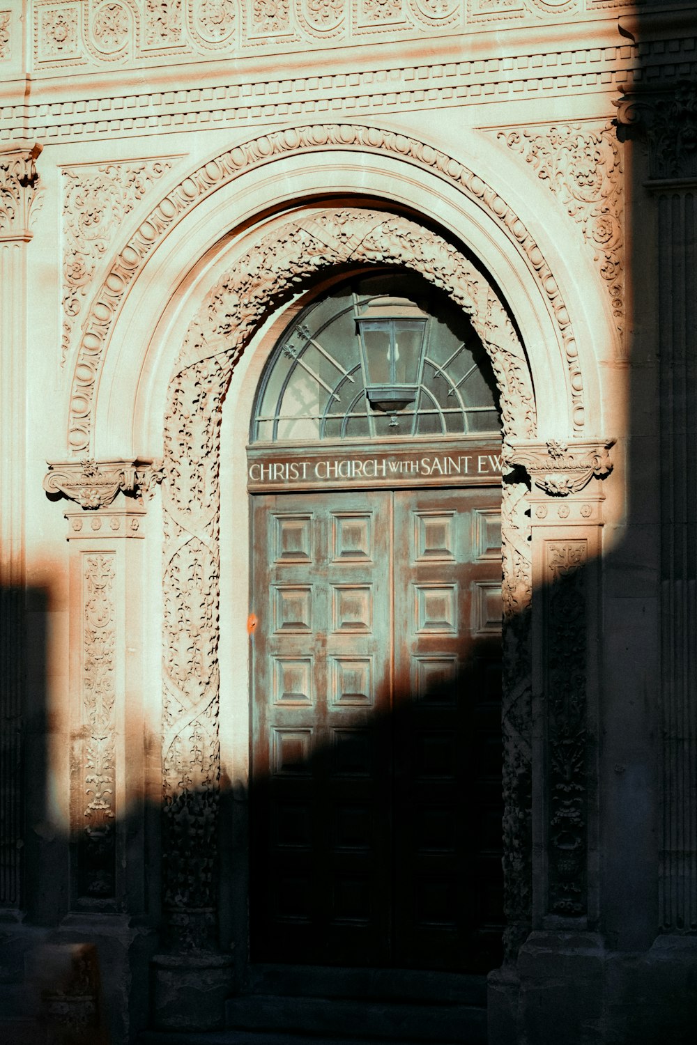 door to a grand building 