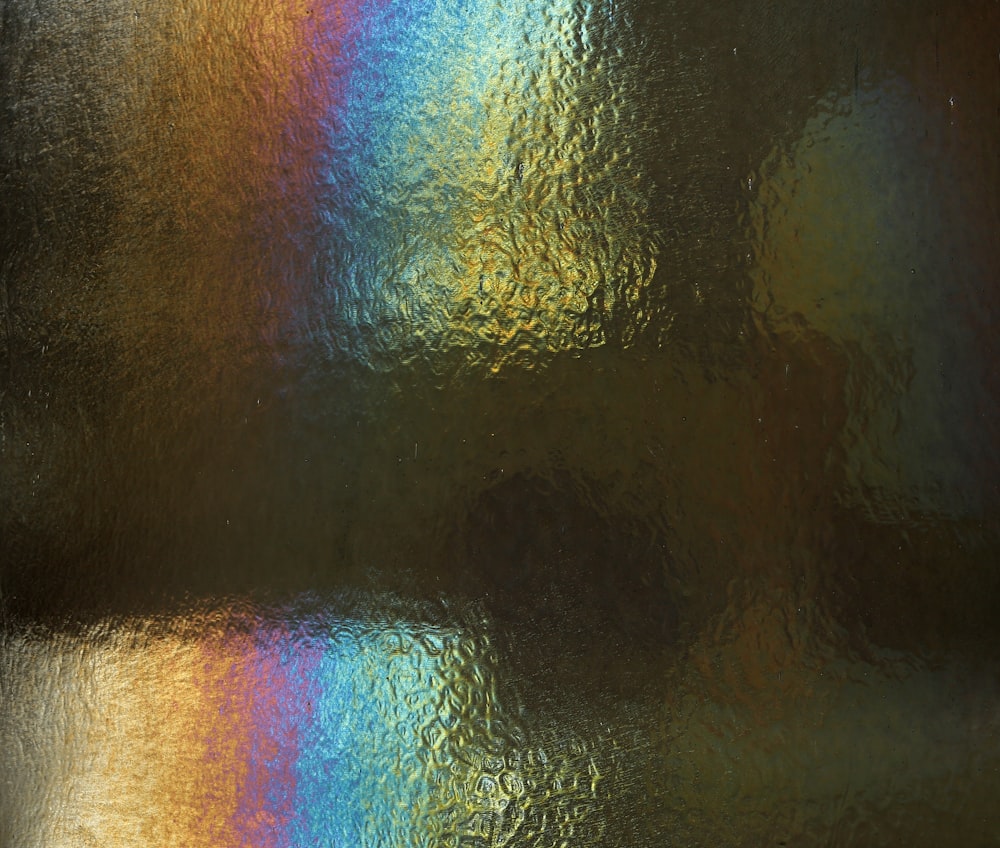 a close up view of a metallic surface