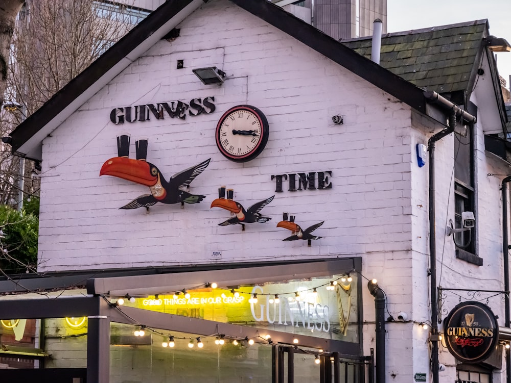 a building with a clock on the side of it