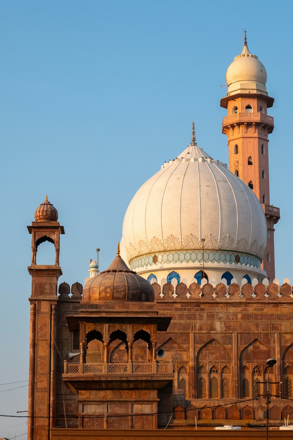 a large white dome on top of a building