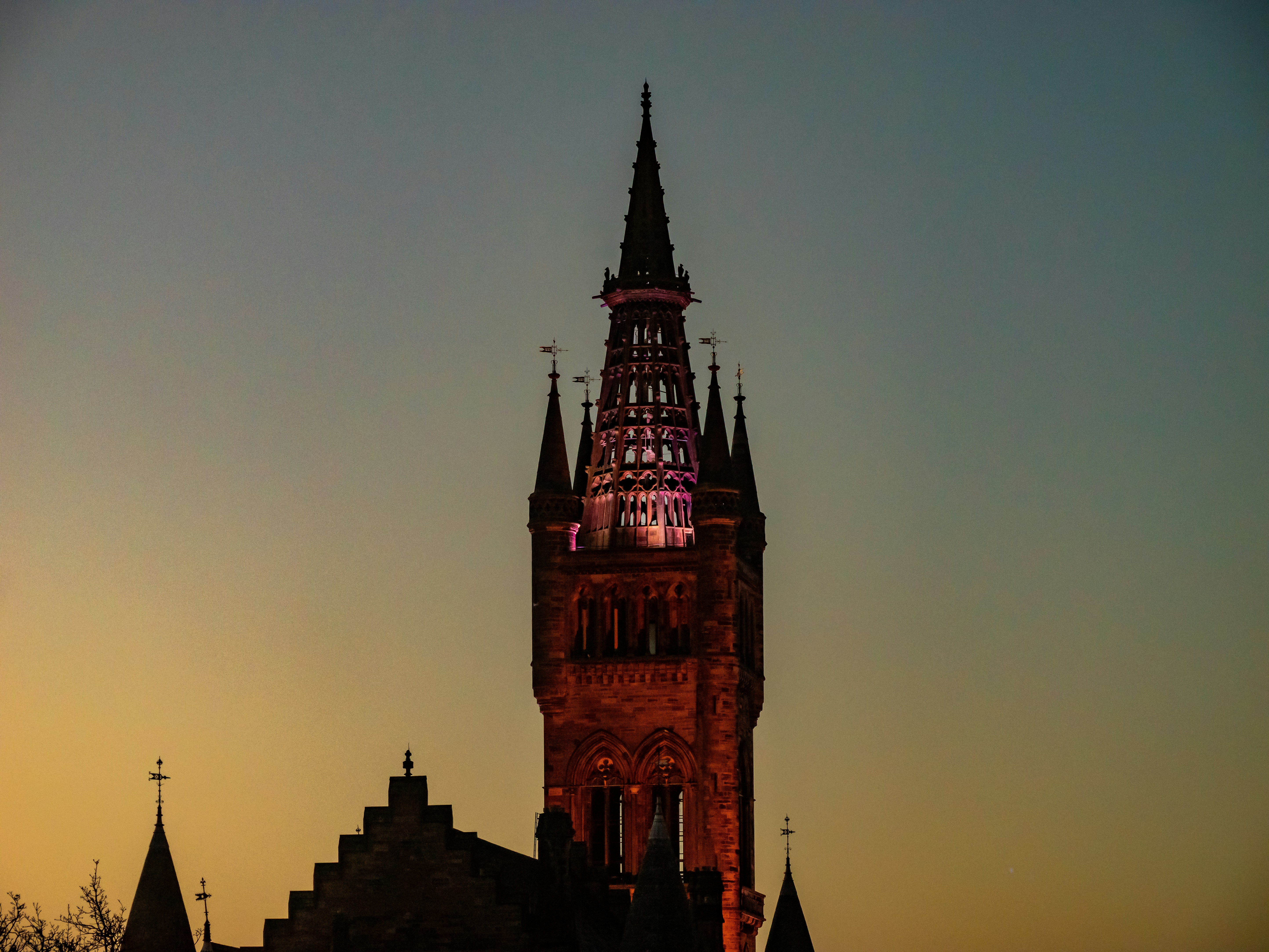 a tall tower with a clock at the top of it