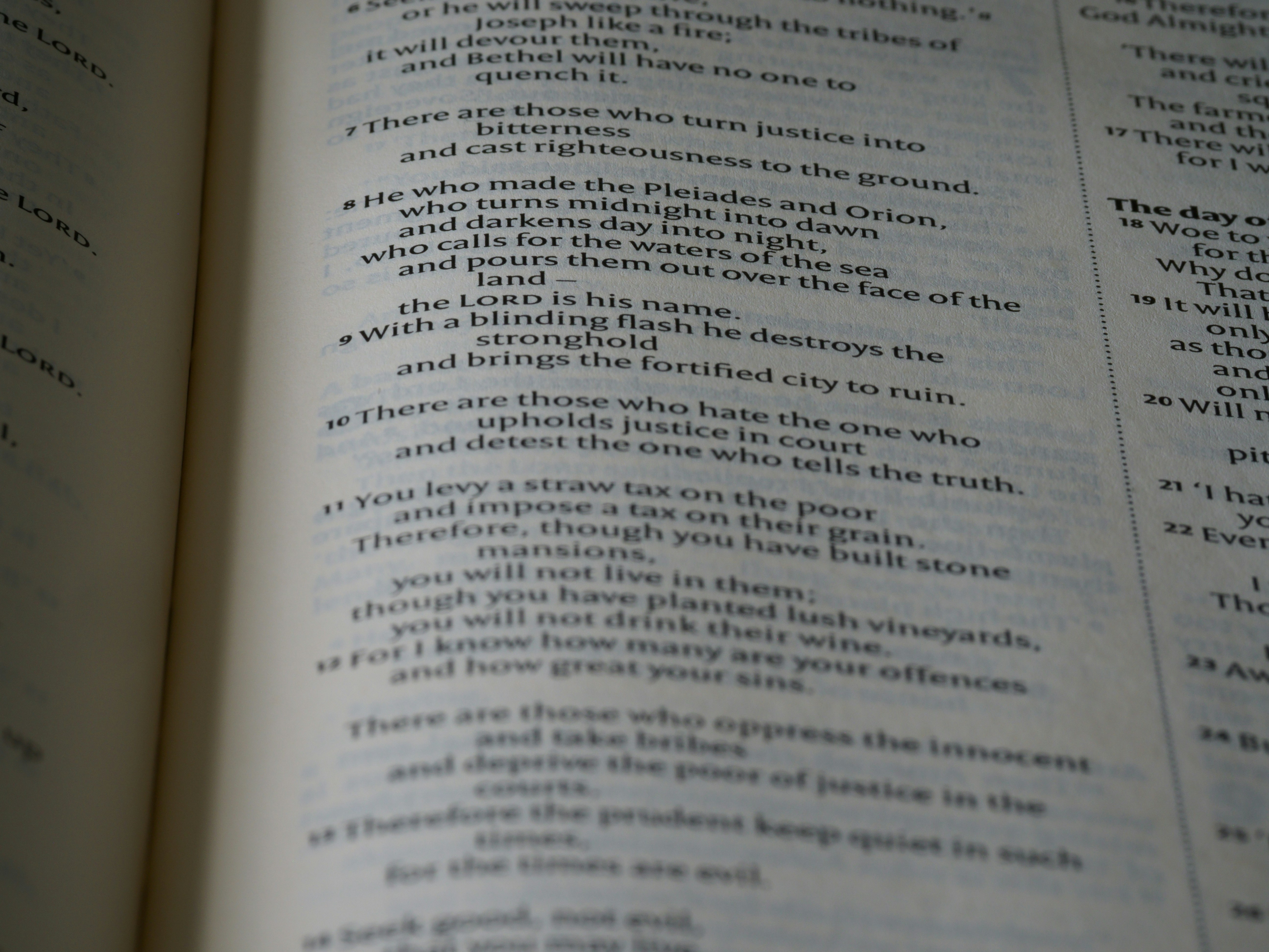 a close up of an open book with words on it