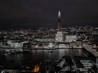 a night view of the city of london