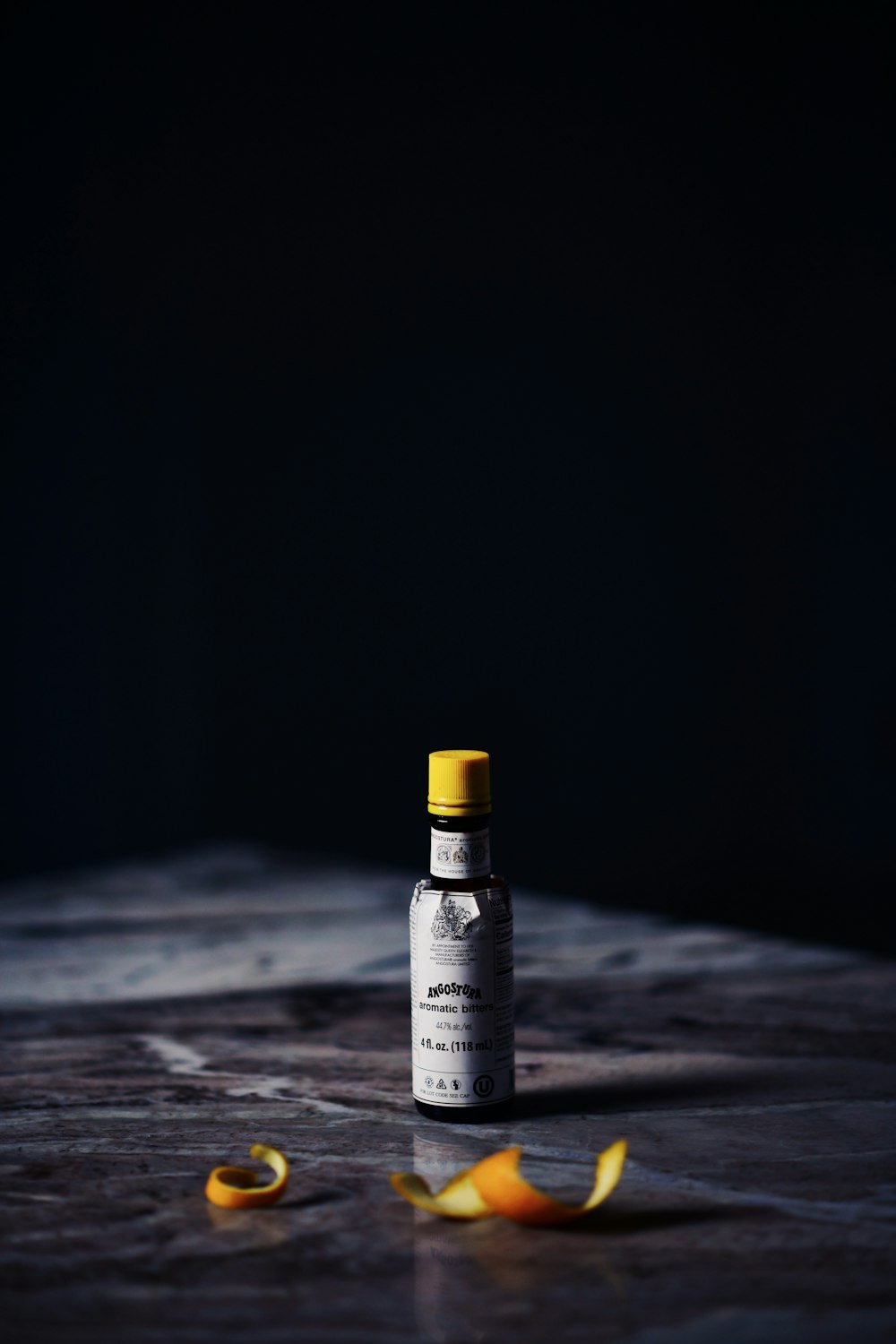 a bottle of pills sitting on top of a table