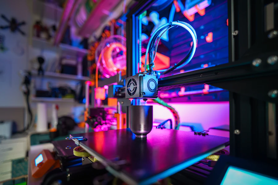 Impresora 3D profesional en funcionamiento