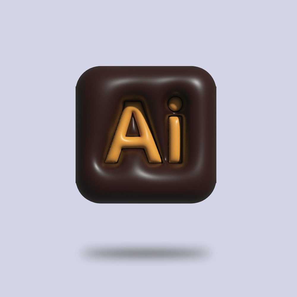 La letra IA está compuesta por chocolate
