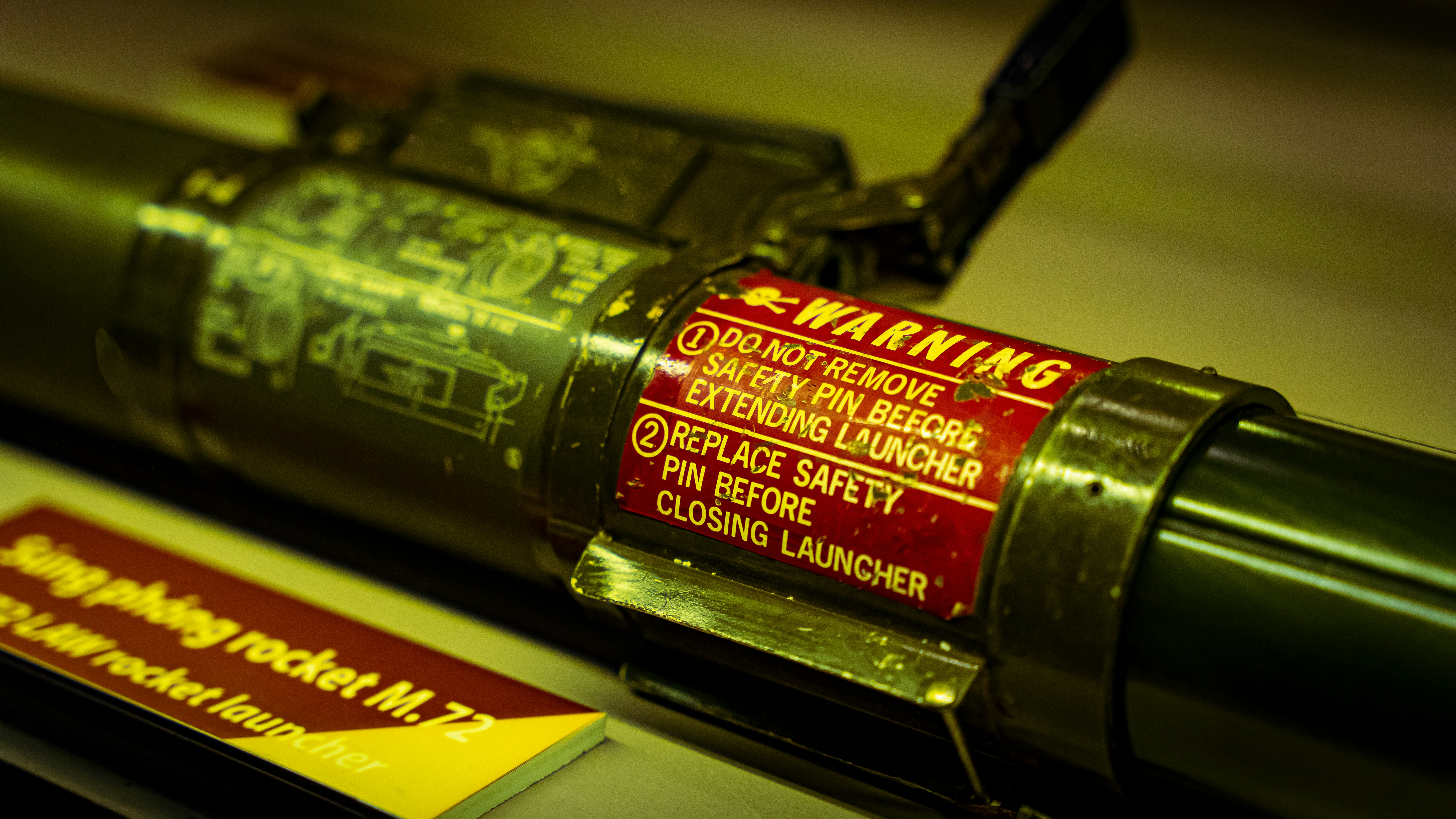 M72 bazooka in Vietnam War remnants museum in Ho Chi Minh City, Vietnam.