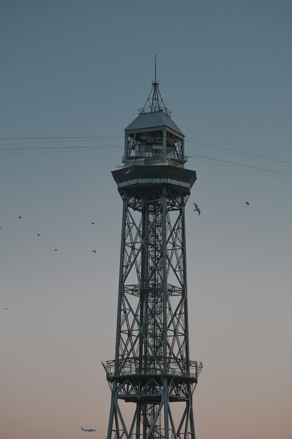 a tall tower with a clock on top of it