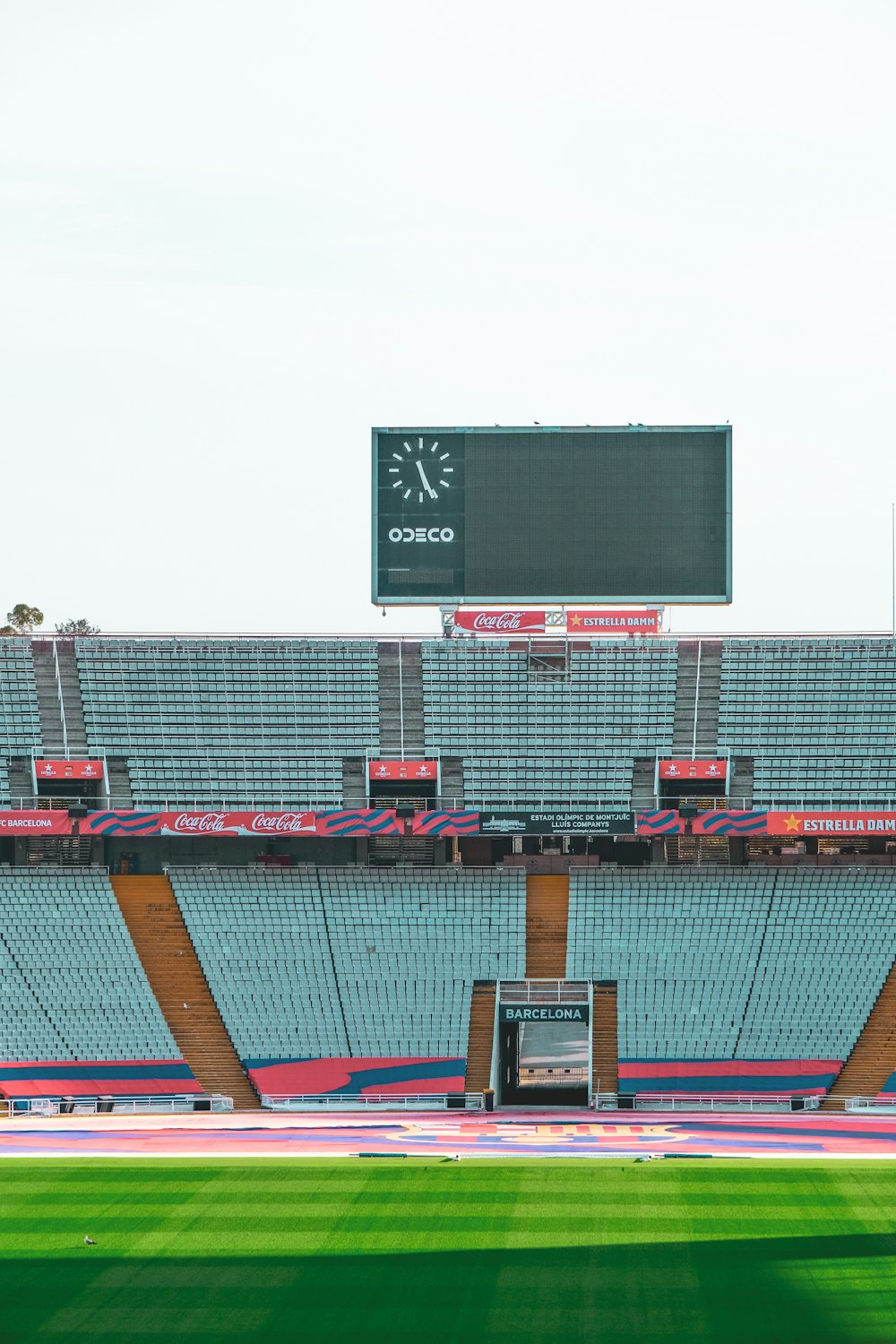 an empty stadium filled with lots of empty seats