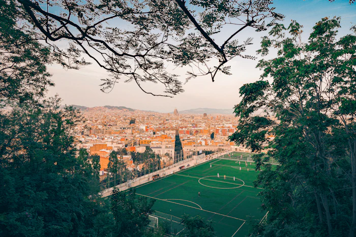 Football pitch in Barcelona
