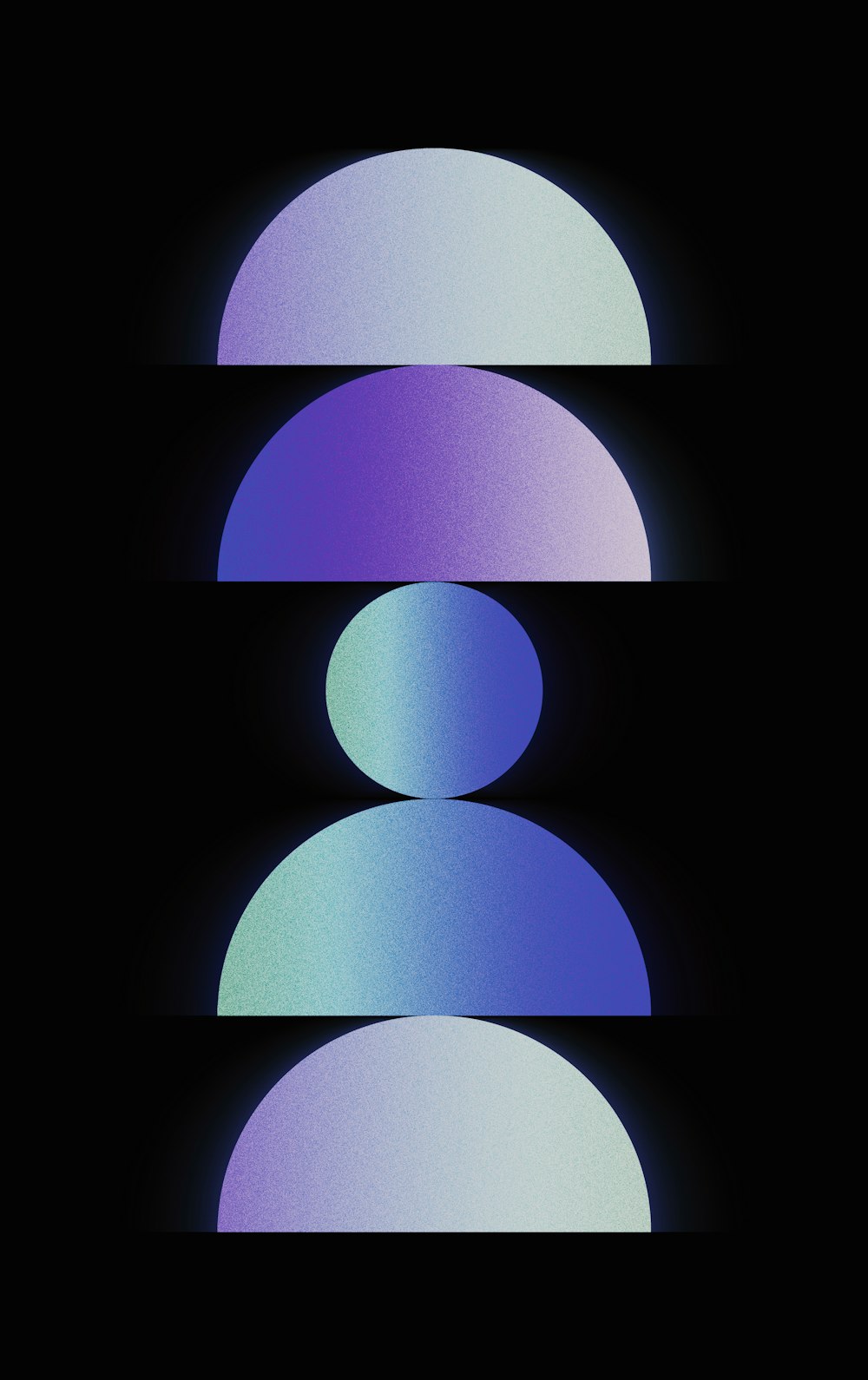 a black background with three circles in the middle