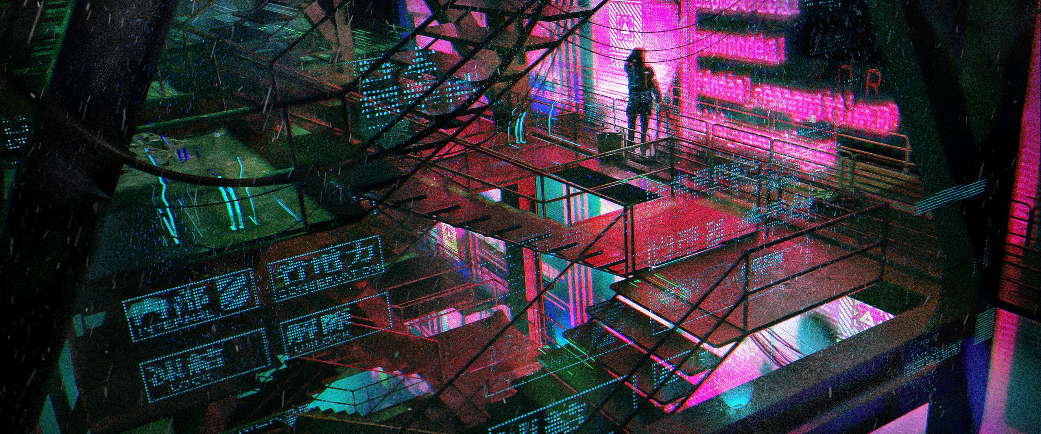 3d render for cyberpunk