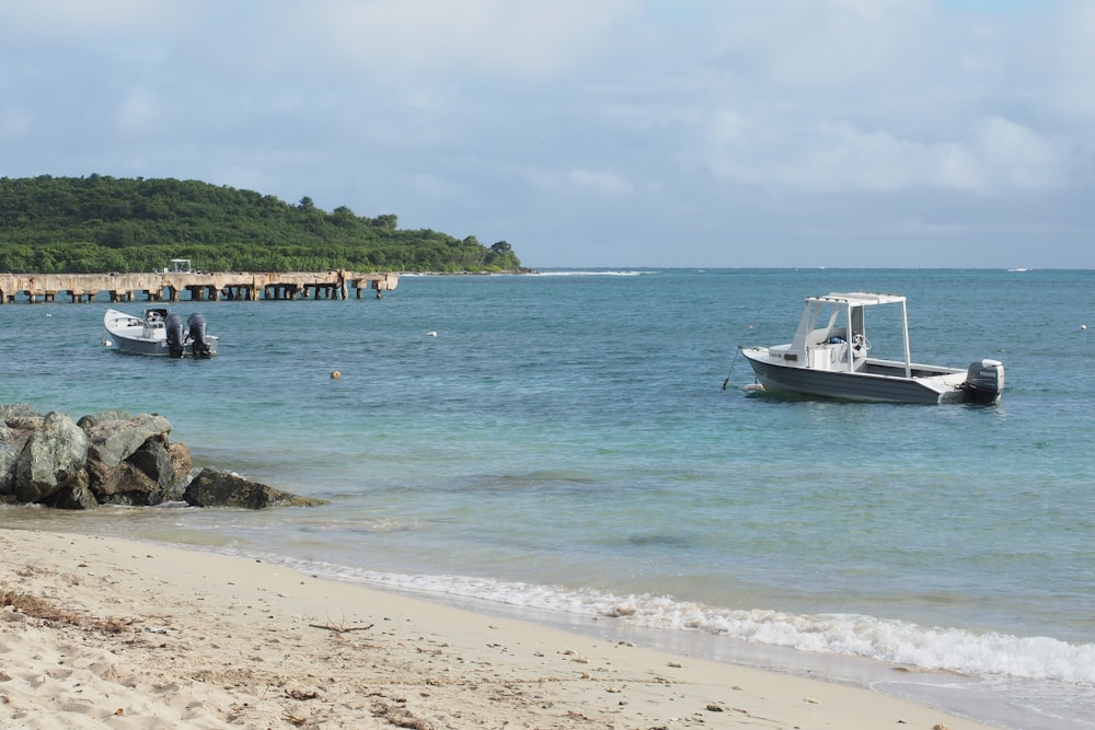 a couple of boats that are in the water