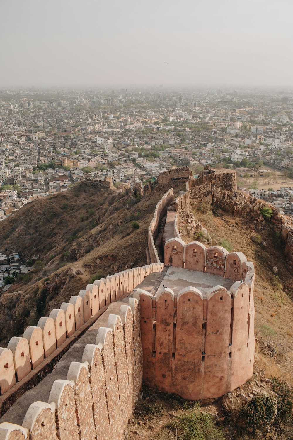 a view of a city from a high point of view