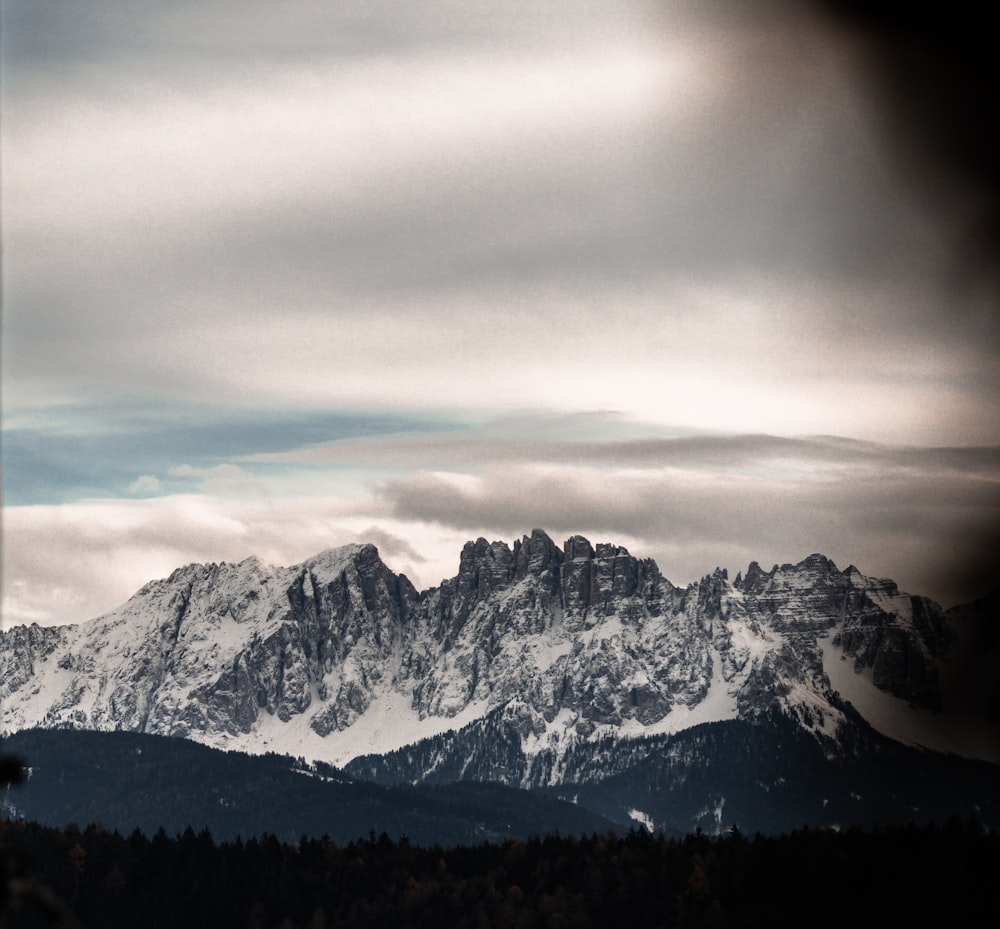 a view of a mountain range from a distance