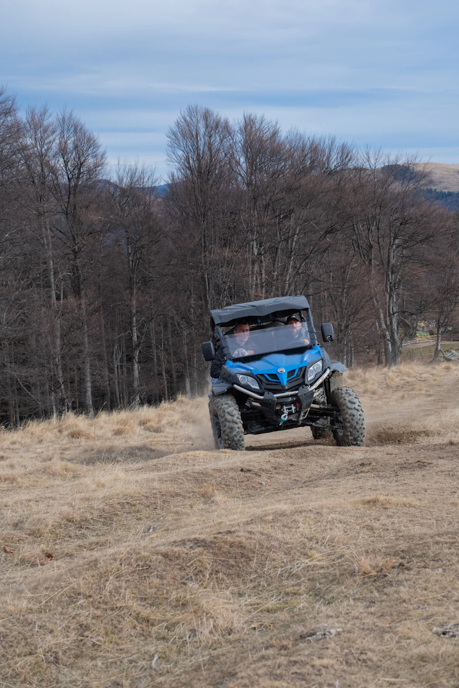Off-road buggy on a mountain road